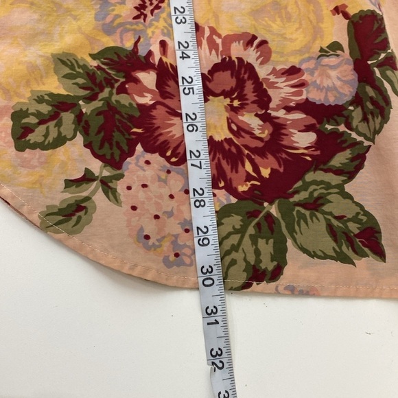 Soft Surroundings Floral Vintage Print Cotton Silk Blend Pullover Top women's M? - Picture 7 of 10